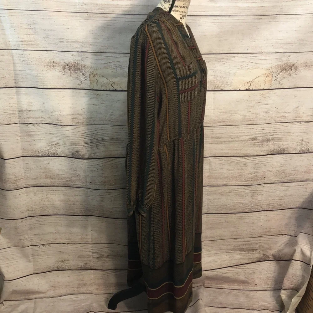Gloria Vanderbilt Vintage Maxi Dress V-neck Size 16